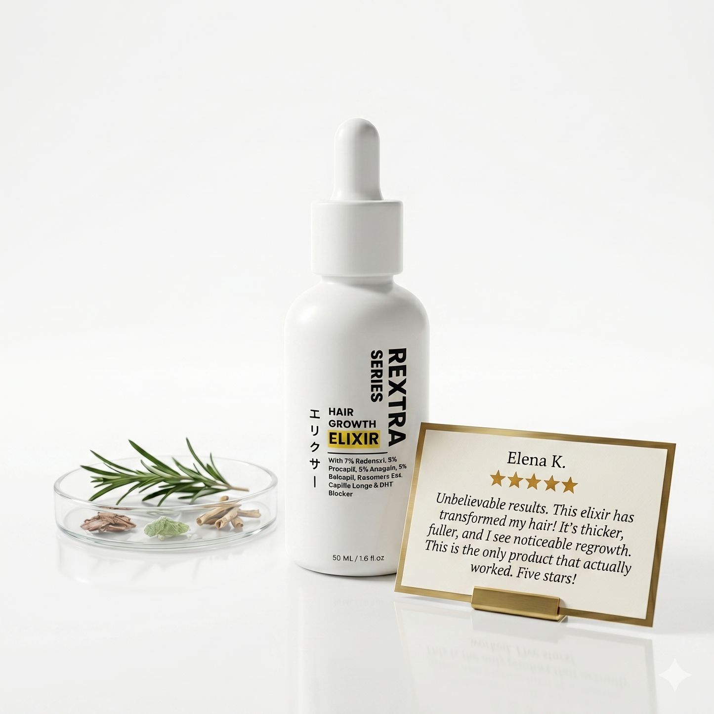 Hair Growth Golden Elixir With 7% Redensyl, 5% Procapil, 3% Anagain & 3% Baicapil | 50 ML