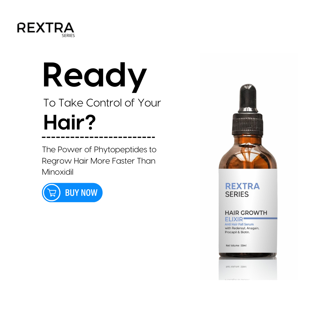 The Ultimate Hair Growth Elixir by Rextra Series | Powered by clinically studied ingredients